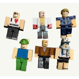 Jazwares  Roblox Assorted Mini Figures Set Of 6 Collectible Toys Custom Lot
